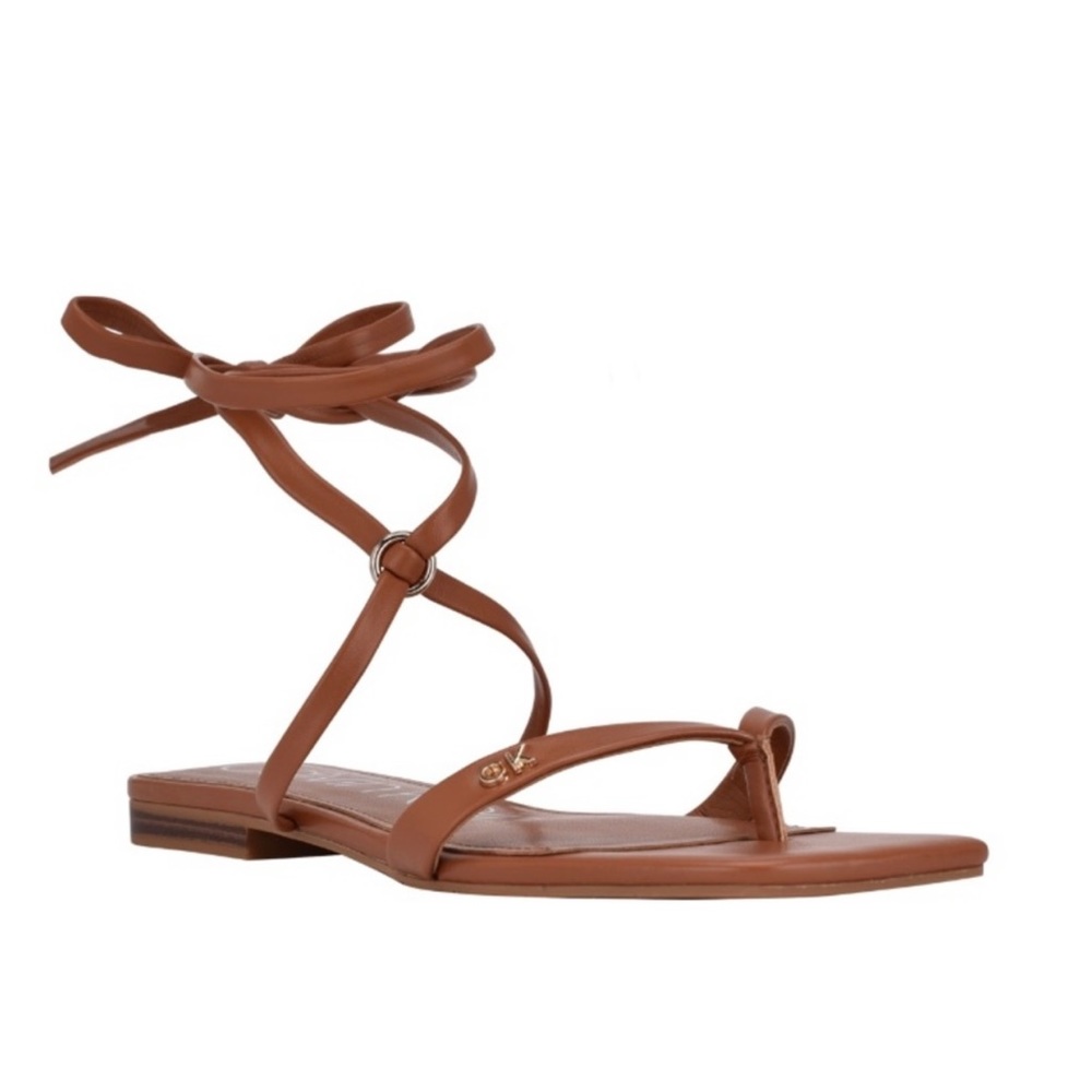 Calvin Klein Women's Minola Strappy Flat
Sandals Color Brown Size 10